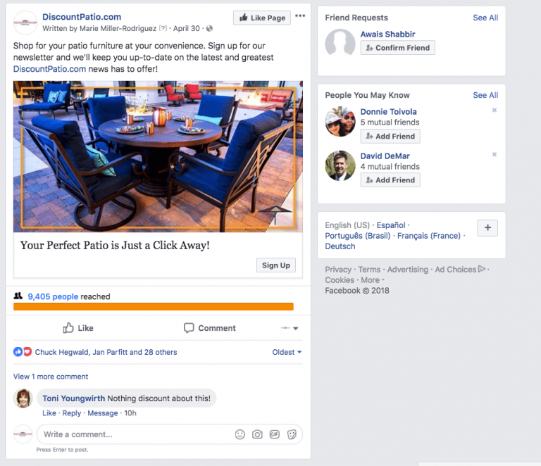 Guide to Commenting on Paid Facebook Advertisements Colling Media