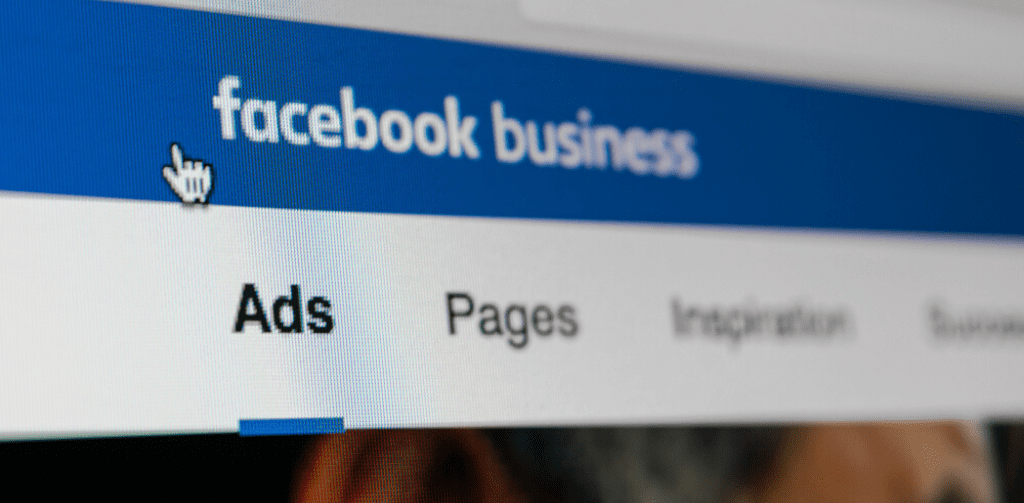 Facebook Ad Manage web page showing facebook business, ads, pages, integrations