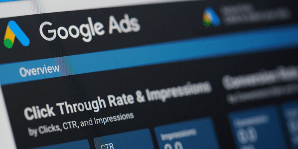 Computer screen showing Google Ads campaigns