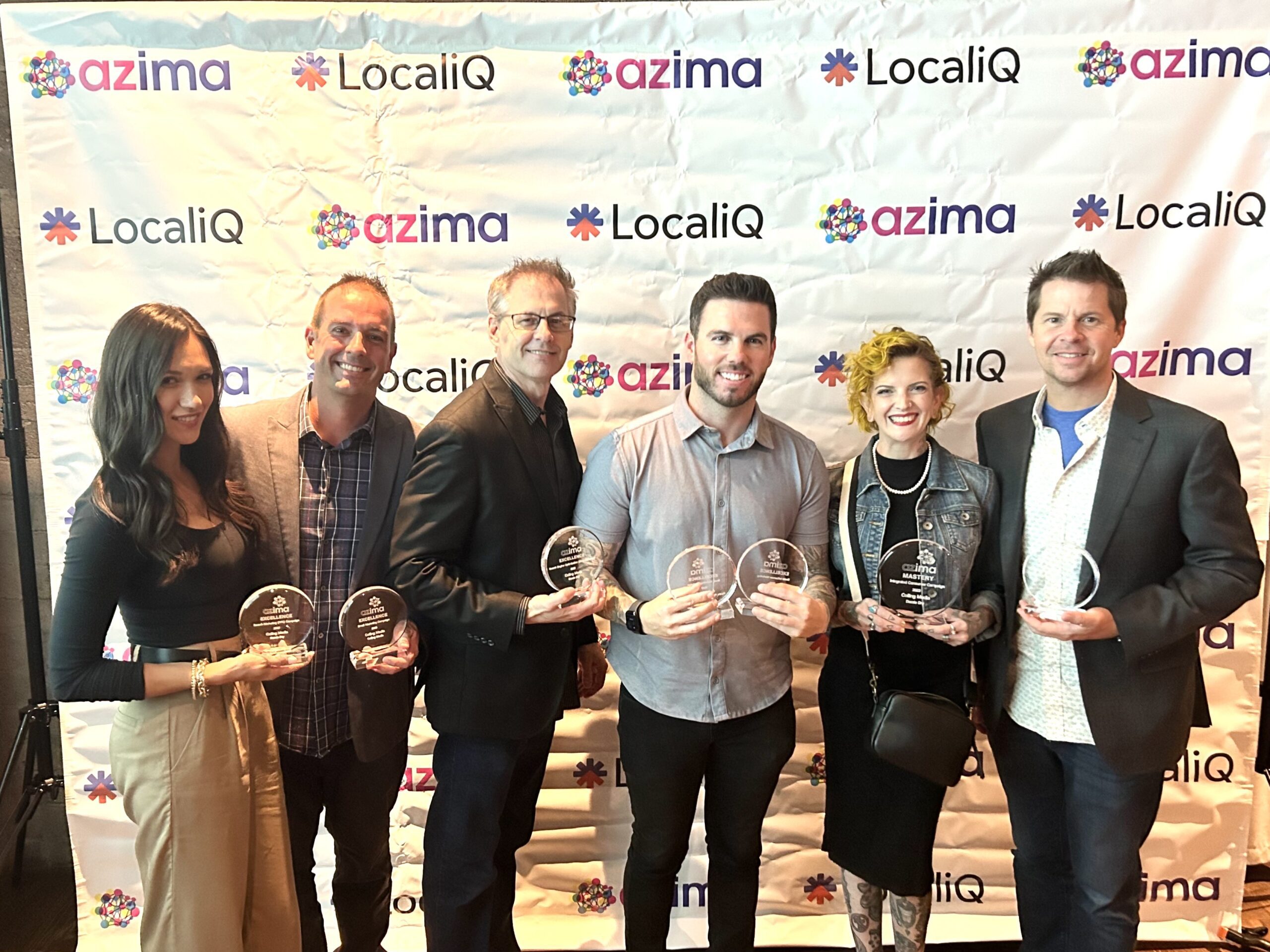 2023 AZIMA TIM Awards, Maria Colling, Brian Colling, Jordan Walsh, Jordan Schuster, October Newsome, Doug Campbell